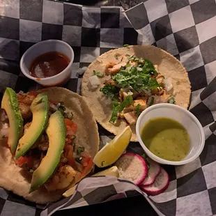 Shrimp &amp; chicken taco