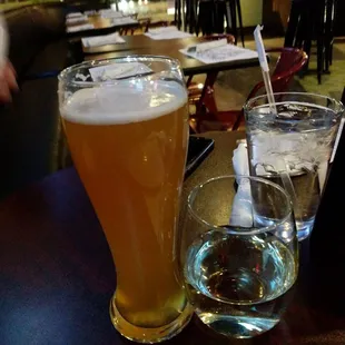 Draft beer and Moscato
