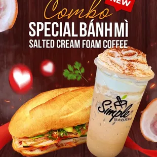 Bánh Mì and Salted Cream Coffee