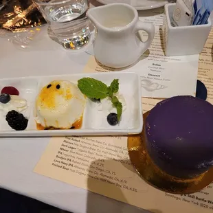 Mini Ube cheesecake