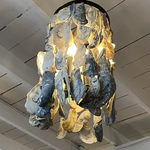 Cool seashell lamp.