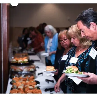 Ft. Sandwich platters: Chicken Salad, Ham &amp; Cheese, Turkey &amp; Avocado, BLT, Chicken Caesar wraps, gluten free &amp; vegan wrap + more