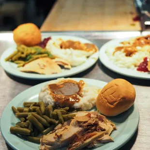 Simple elegance catered the mashed potatoes, gravy, and turkey for our community meal!
