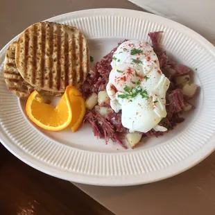 Homemade Corned Beef Hash and Eggs