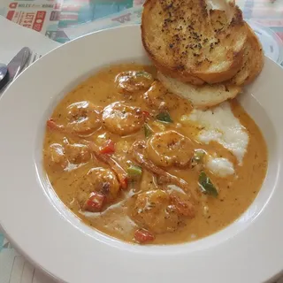 Shrimp Grits as Omelett