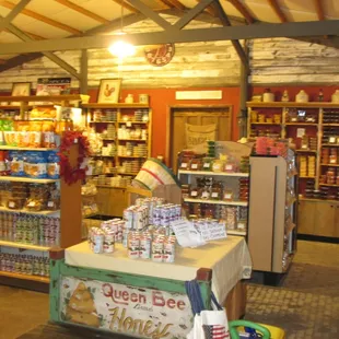 the interior of the store