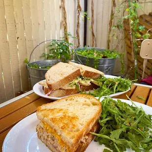 Tuna Melt Sandwich 1/2 with Rocket Salad