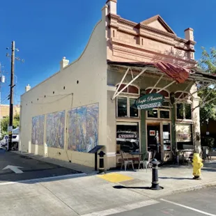 the outside of the building