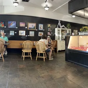 people sitting at tables