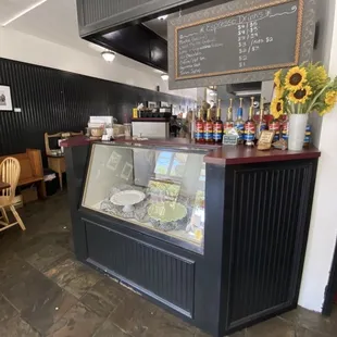 a display of food and beverages