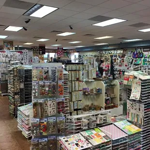 A peek at one area of Simple Pleasures. Over 5,700 square feet of papercrafting goodies!...