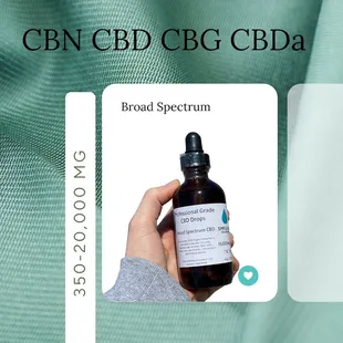 Simple Pure broad spectrum CBD tincture tests high in CBG, CBN, and CBDa.