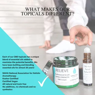 we have bottled &amp; blended oils since 2003, our essential oils make us superior in the CBD game.