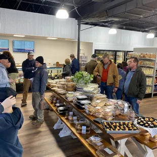 a group of people in a store