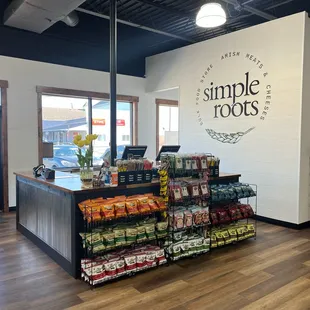 the front desk of the store