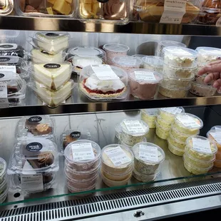 Various types of deli items