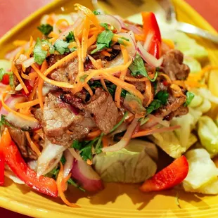Yum Neua $7.95 ~ beef salad