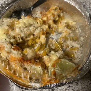 Found a piece of plastic in my classic elote. DISGUSTING!!!