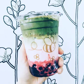 Strawberry Matcha Milk Tea