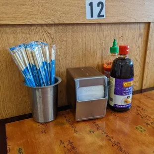 I&apos;m at table 12.