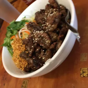 Beef noodle salad