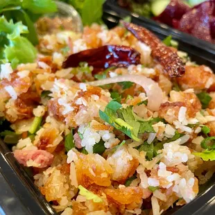 Nam Khao (crispy rice)