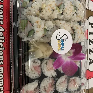 California Roll and Negi Toro