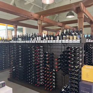 Great selection of wine.