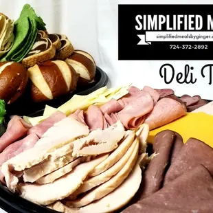 deli trays of food