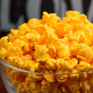 ows a bowl of popcorn