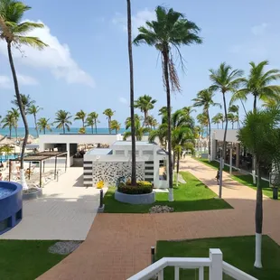 Outdoor pool areas at Riu Palace Antillas Resort
