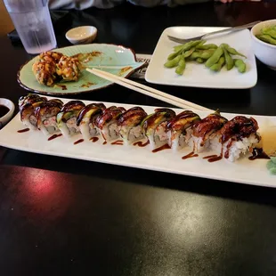 Dragon roll. Delicious