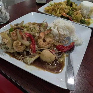 Seafood dishes...must order some...they are all hood