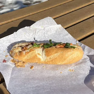 BBQ pork belly banh mi