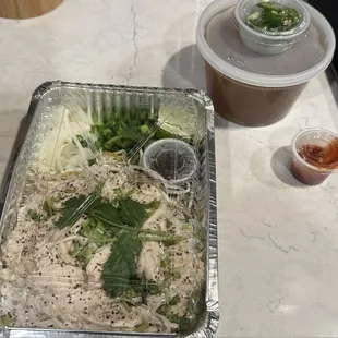 Chicken Pho (delicious, great broth!)