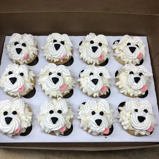 Puppy cupcakes