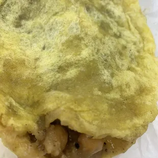 Peas spice onion sauce flavor comfort bomb!  Chewy and Creamy!Hand made with pure love for me by Lady V!!