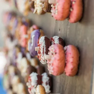 Fun donut wall.