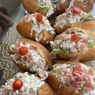 Miniature lobster rolls