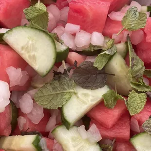 Cucumber Watermelon Salad