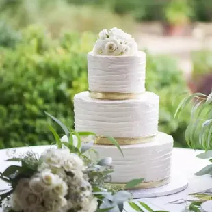 My wedding cake by Kathy at Simply Desserts