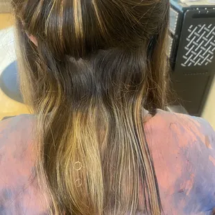 It was fried, uneven, and the bleached parts were random in my hair.