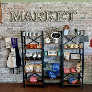 Inside market shop