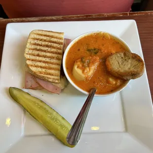 Half Sandwich &amp; Soup Combo with The Petunia &amp; Italian tortellini
