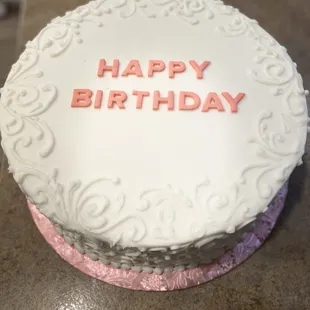 a birthday cake
