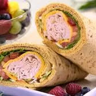 Turkey and Bacon Wrap...  Mmm....