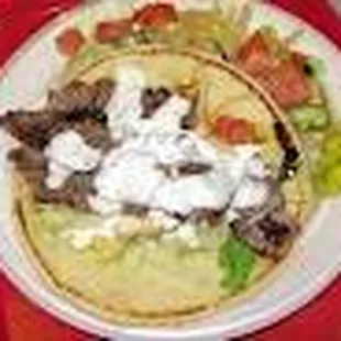 Beef and Lamb gyro or chicken gyro