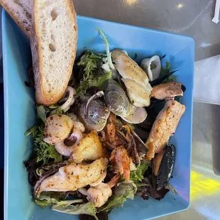 Warm Seafood Salad