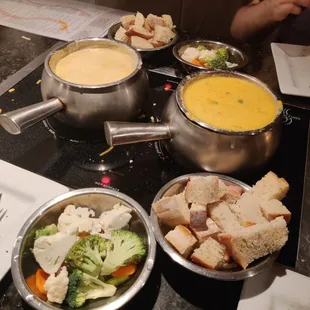 a lot of food on the table