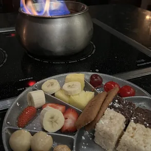 Dippers for the chocolate fondue